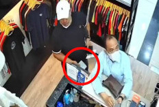 Pria Kepala Plontos Tertangkap CCTV, Saat Curi Dompet di PTC Mall Palembang