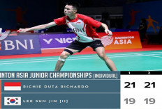 Richie Duta Richardo Amankan Tiket Semifinal BNI Badminton Asia Junior 2024
