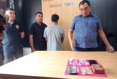 Pria Asal Pelayangan Kota Jambi Diringkus  Hendak Edarkan Sabu  di Tanjab Timur 