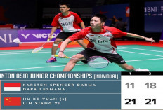 Dapa Lesmana/Karsten Spencer Darma Tersingkir di Perempat Final BNI Badminton Asia Junior 2024