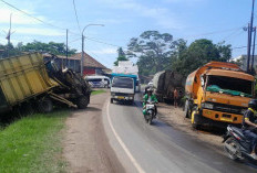 Adu Kambing antara Truck dan Mobil Tangki, Sopir dan  Penumpang  Alami Luka 