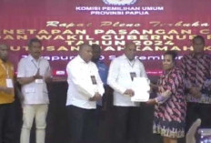 KPU Papua Tetapkan Matius-Aryoko Gubernur dan Wagub Terpilih