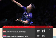 Tunggal Putra Indonesia Anthony Sinisuka Ginting Melaju ke Babak 16 Besar Indonesia Masters 2024