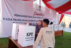 KPU Bungo Gelar Simulasi Pemungutan Suara 