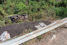 Disalip Bus, Sopir Truk Banting Stir Terjun ke Jurang Sedalam 30 Meter