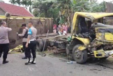 Polisi Gelar Rekonstruksi Laka Truk Batu Bara 