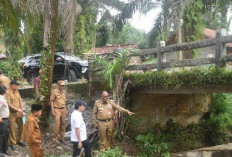 Pj Bupati Sarolangun Tinjau Kerusakan Jembatan 