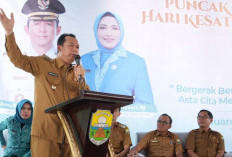 Bupati BBS Beserta Ketua TP PKK Hadiri HKG PKK se Kabupaten Muaro Jambi