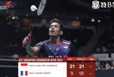 Chico Aura Tampil Gemilang, Lolos ke Babak 16 Besar Singapore Open 2024