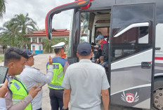 Tim Gabungan Ramp Check Bus Persiapan Angkutan Nataru di Terminal Muara Bungo 