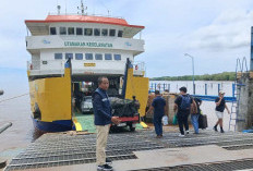 Penyeberangan Kuala Tungkal Menurun Selama Lebaran