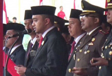 Ketua DPRD Tebo Khalis Mustiko, Sebagai ''Ploklamator'' Di Upacara HUT ke-80 RI