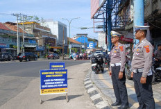 Satlantas Polresta Jambi Razia di Simpang Jelutung, 20 Pengendara Ditilang Hari Ini