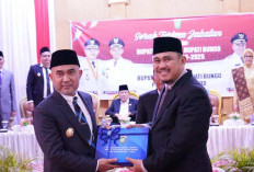 Serah Terima Jabatan Bupati dan Wakil Bupati Bungo Periode 2025-2030 Berlangsung Khidmat