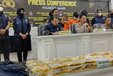 Di Jambi Polisi Amankan 52,4 kg Sabu dari Jaringan Internasional