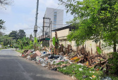 Tumpukan Sampah di Jalan Ade Irma Suryani Kota Jambi Menarik Perhatian