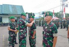 Dandim 0417/Kerinci Pimpin Upacara Pelantikan Kenaikan Pangkat Bintara dan Tamtama