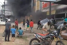 Asap Hitam Mengepul, Satu Ruko Terbakar di Kecamatan Jelutung