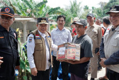 Gubernur Serahkan Bantuan Korban Banjir Mandiangin