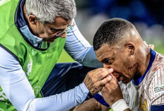 Cedera Patah Tulang Hidung Mbappe Warnai Kemenangan Prancis 1-0 atas Austria