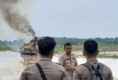 Satgas Gabungan Tertibkan Tambang Emas Ilegal di Bungo, Mesin Diesel dan Rakit Dibakar