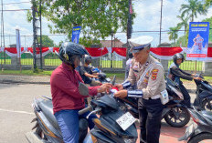 Sambut Kemerdekaan, Satlantas Jambi Kampanyekan Keselamatan Berkendara
