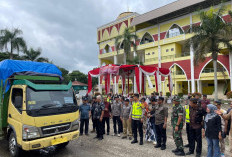 Logistik Polkada Sarolangun Dilepas, Dari Gudang Logistik menuju Kecamatan