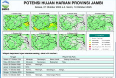 Waspada Hujan Disertai Petir dan Angin Kencang 