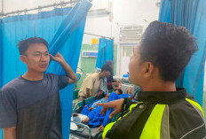Dua Kendaraan Terlibat Laka, Korban Alami Luka Robek