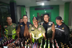 Satpol PP Sita 222 Botol Minuman Beralkohol Ilegal