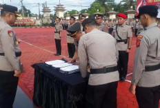 Polres Batanghari Gelar Upacara Sertijab 