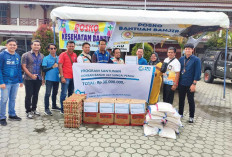 YBM PLN UP3 Muara Bungo Salurkan Bantuan Sembako Rp 30 Juta,Untuk Korban Banjir di Kota Sungai Penuh