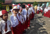 Hari Pertama Sekolah, Siswa SDN 212 Kota Jambi Tampak Riang, Pasca Sekolah Kembali Dibuka