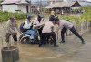 ​Banjir Rob Lumpuhkan Akses Utama dan Jalur Pelabuhan Roro Kuala Tungkal