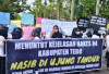  Tuntut Kejelasan Status PPPK, TKS Unjuk Rasa di Gedung DPRD Kabupaten Tebo