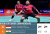 Ganda Putri Indonesia Isyana/Rinjani Menang Mudah atas India di Badminton Asia Junior Championships